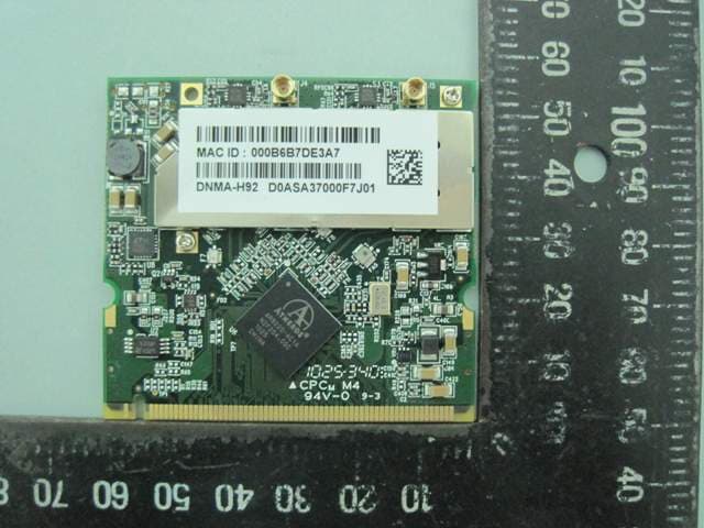 WLAN 802.11a/b/g/n Mini-PCI module - FCC ID NUK-DNMAH92 - Unex Technology Corporation