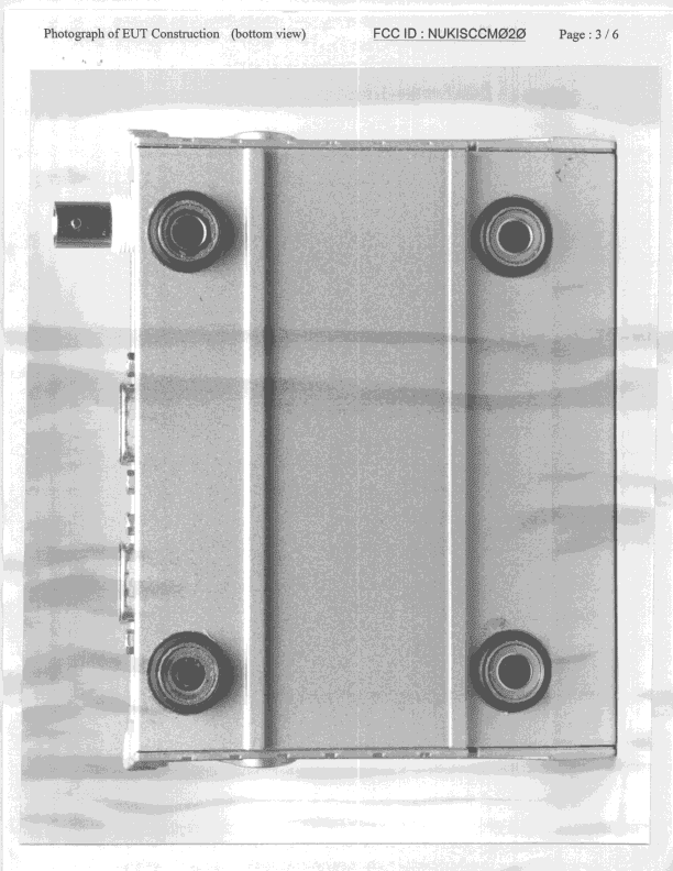JBP - Part 15 Class B Computing Device Peripheral - FCC ID NUKISCCM020 - Unex Technology Corporation