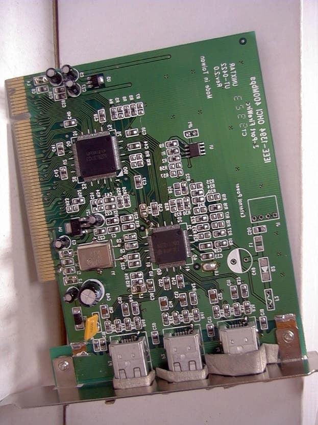 IEEE 1394 Serial Bus PCI CARD - FCC ID NUO0422FW - Unixtar Technology