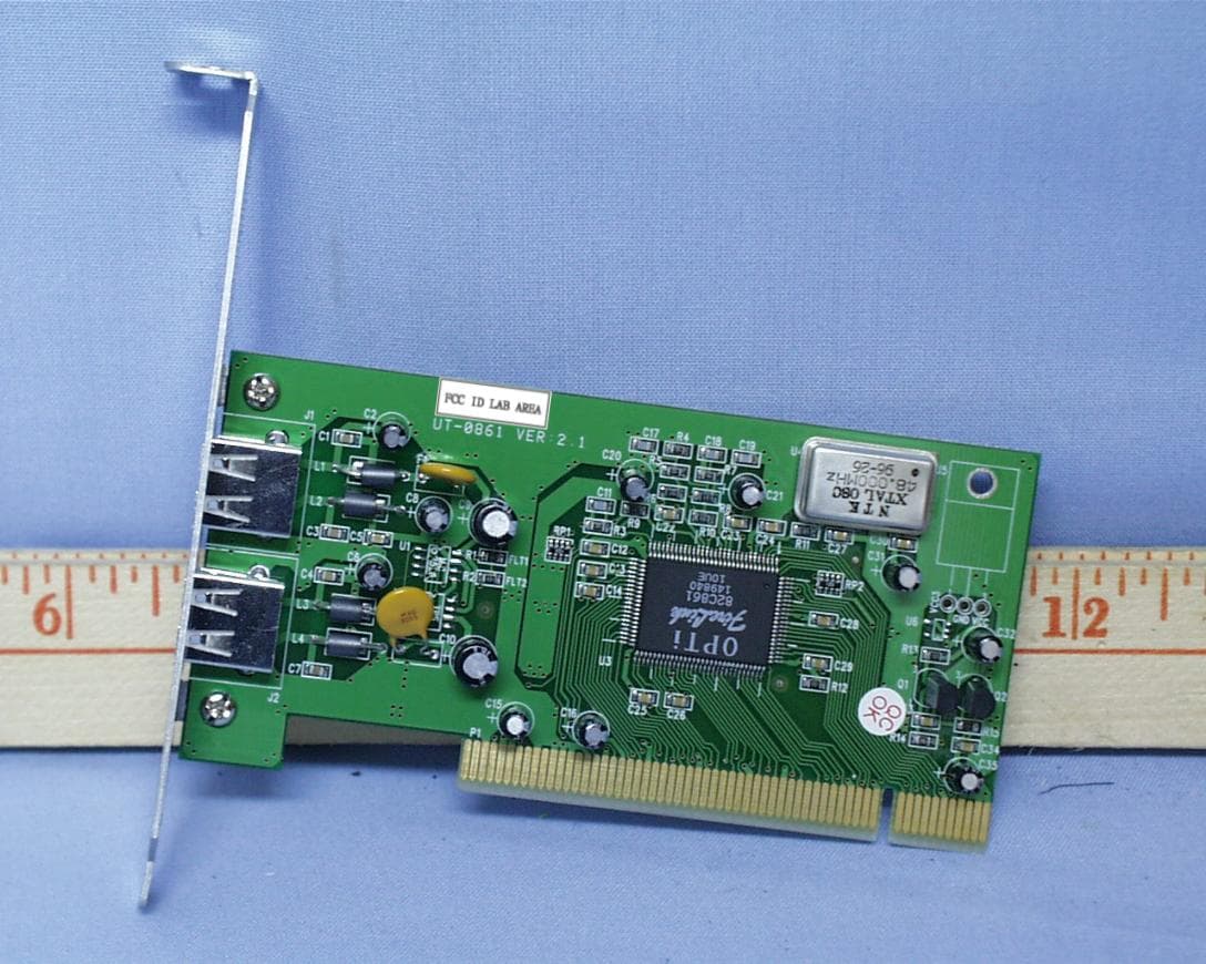 PCI TO USB CARD - FCC ID NUOUSB0861 - Unixtar Technology