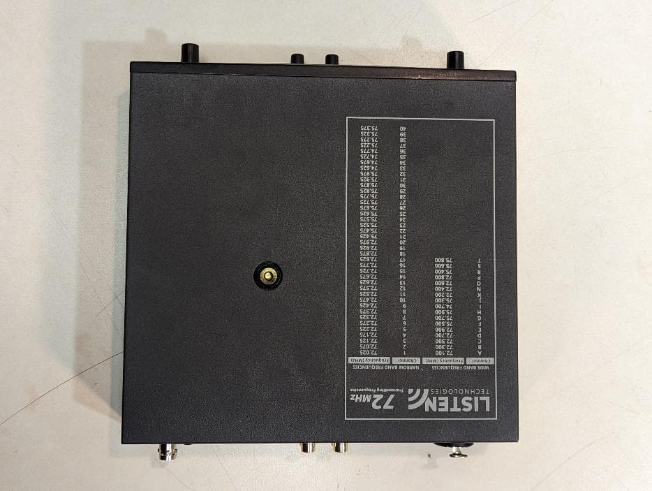 Wireless Auditory Assistance Device - FCC ID OMD803-001 - Listen Technologies Corporation