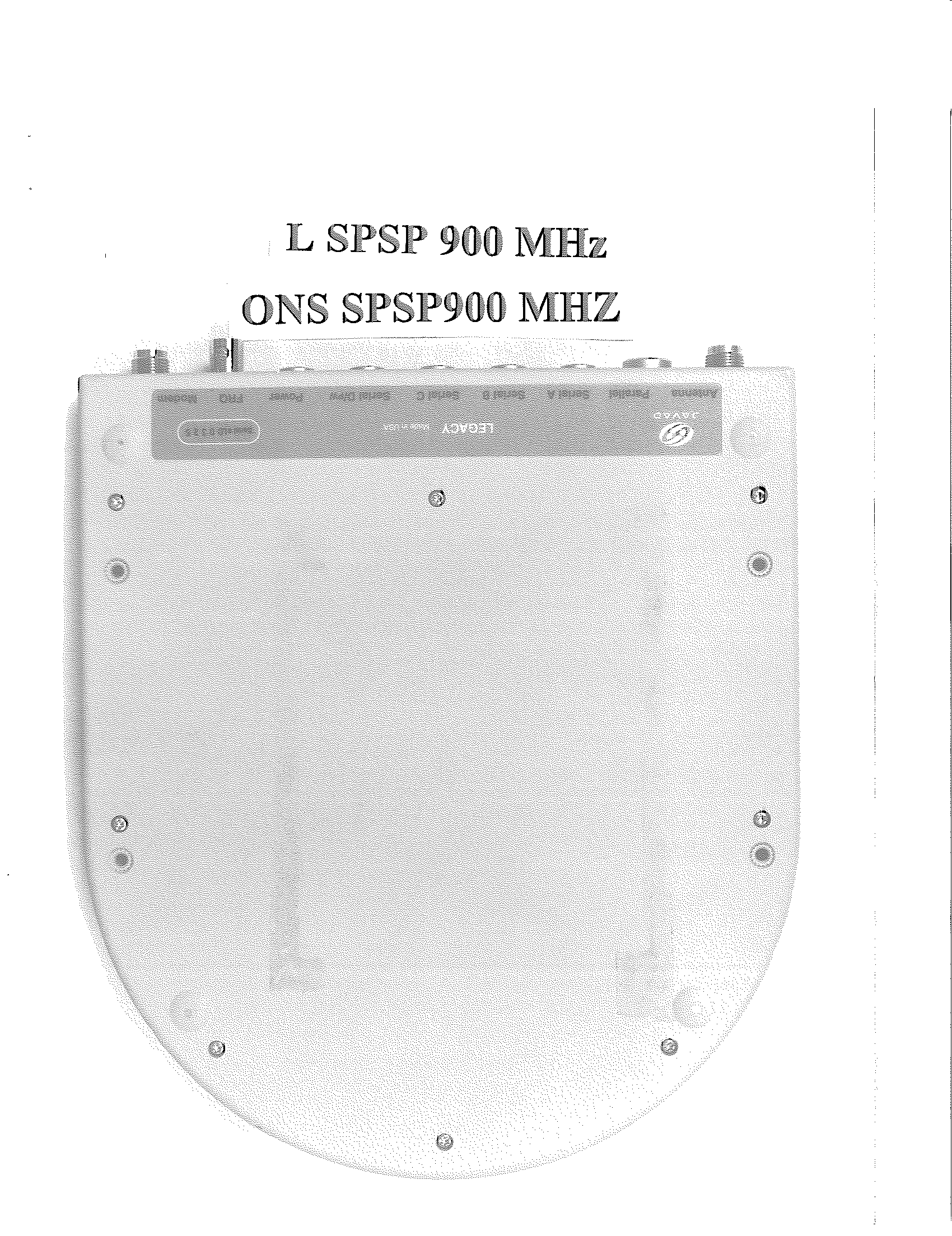 Differential GPS Spread Spectrum Transceiver - FCC ID ONSSPSP900MHZ - Javad Positioning Systems
