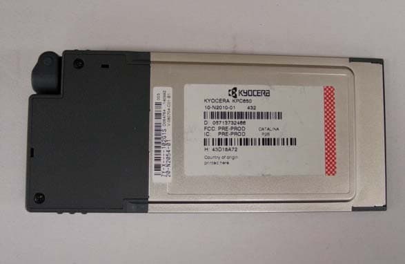 CDMA Dual-Band PCMCIA Card - FCC ID OVFKWC-KPC650 - Kyocera International, Inc