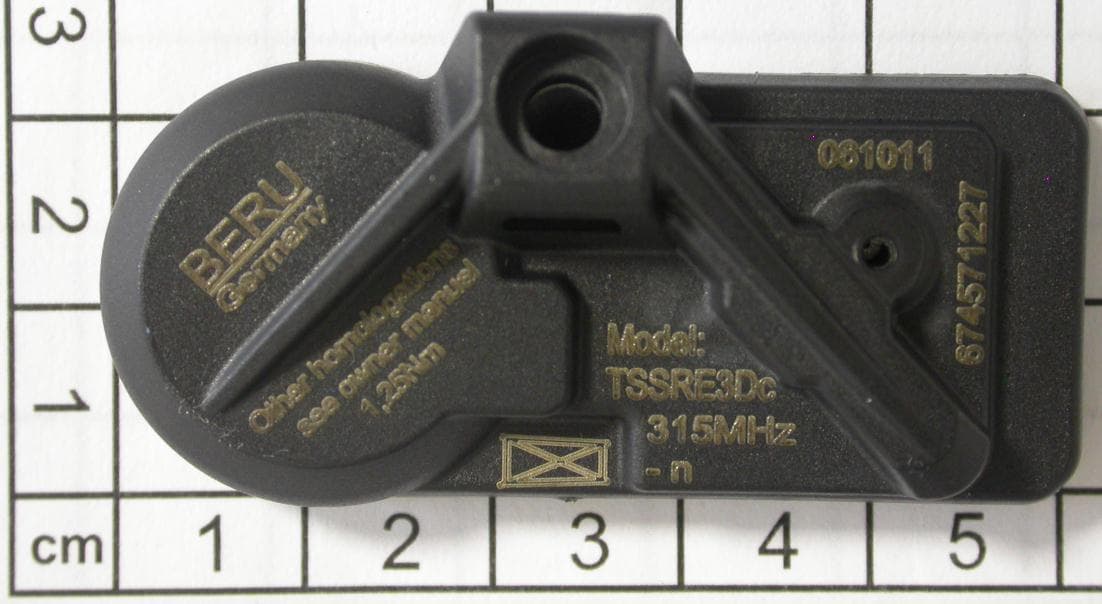 Tire Safety System - FCC ID OYGTSSRE3DB - Huf Baolong Electronics Bretten GmbH