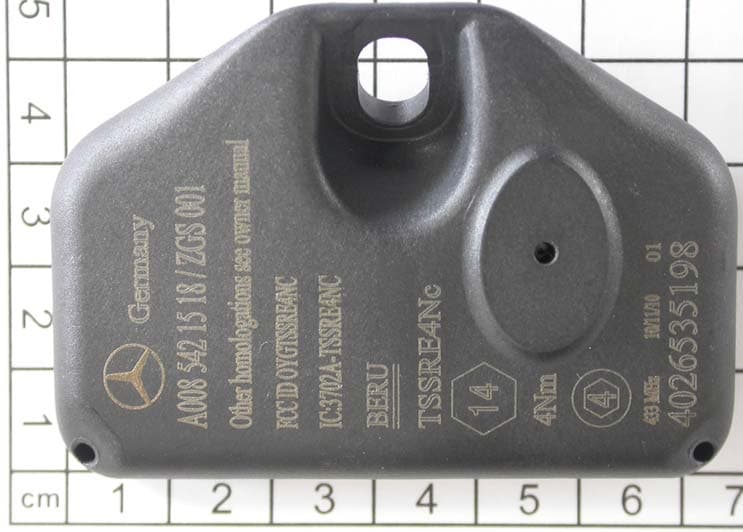 Tire Safety System - FCC ID OYGTSSRE4NC - Huf Baolong Electronics Bretten GmbH