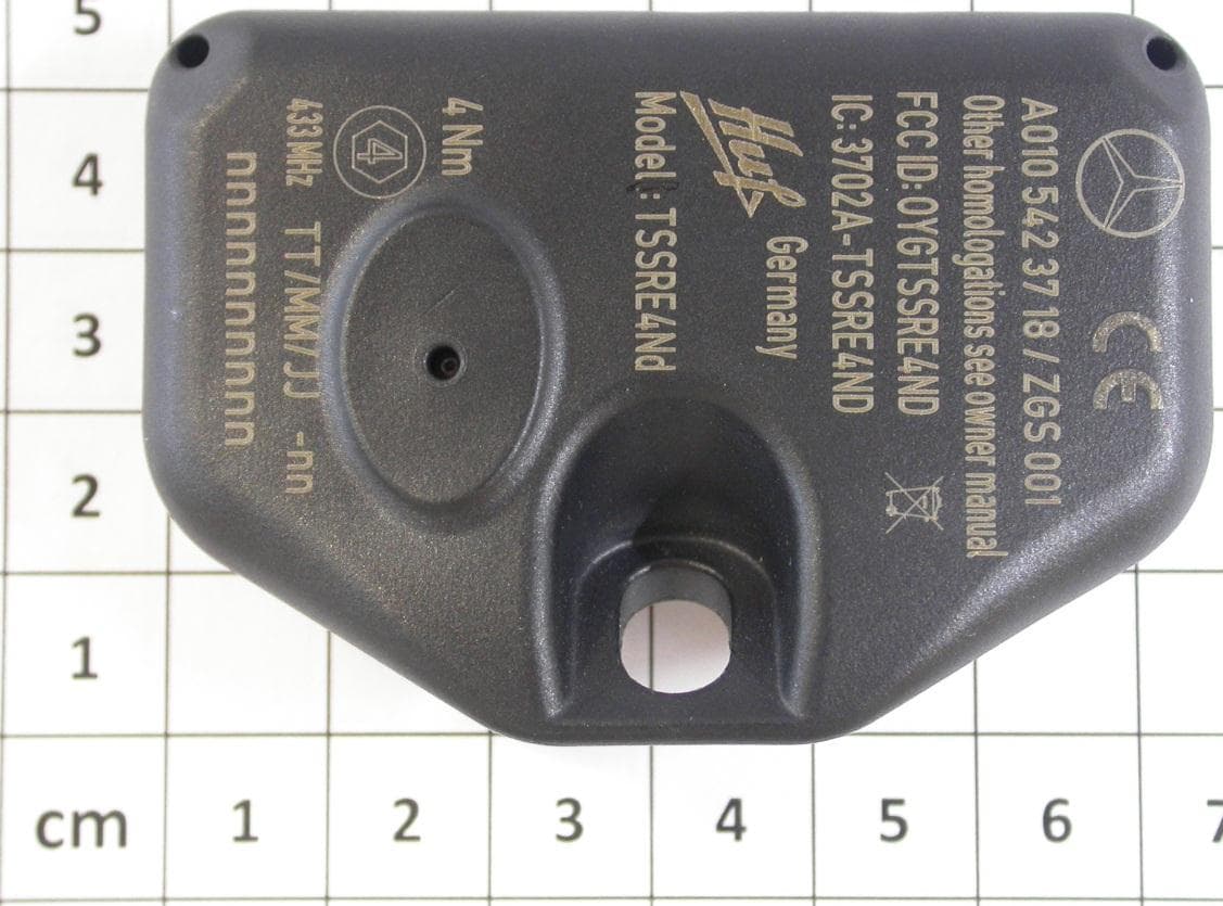 Tire Safety System - FCC ID OYGTSSRE4ND - Huf Baolong Electronics Bretten GmbH