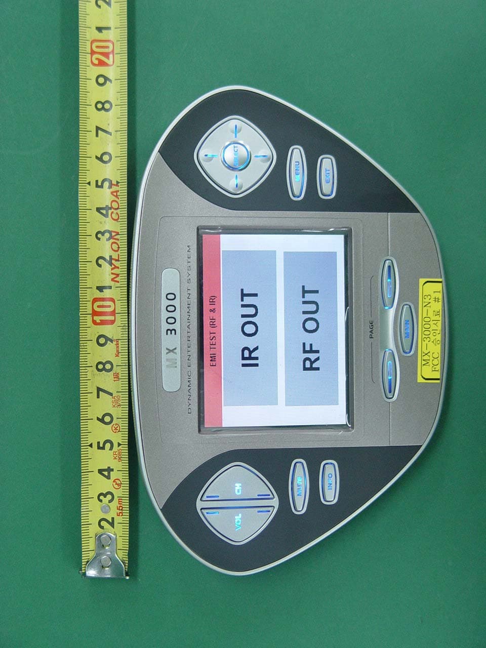RF TRANSMITTER UNIVERSAL REMOTE - FCC ID OZ5URCMX-3000-N - Ohsung Electronics Co., Ltd.