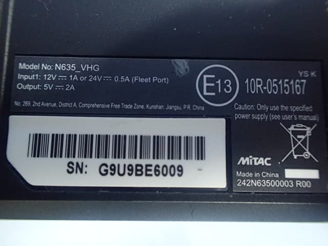Chiron pro - FCC ID P4Q-N635A - Mitac Digital Technology Corporation