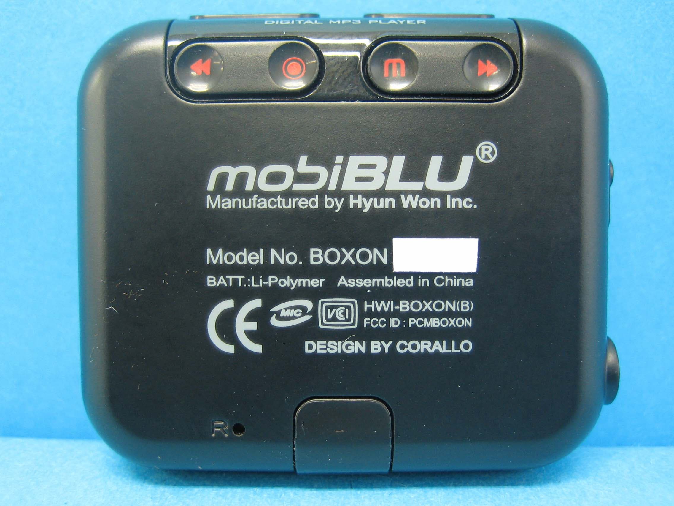 Digital Audio Player - FCC ID PCMBOXON - Hyun Won Inc.