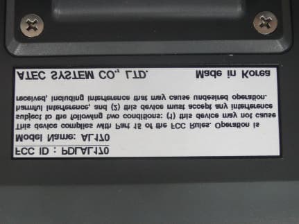 LCD MONITER - FCC ID PDLAL170 - ATEC Co., Ltd.