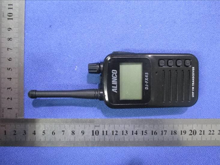 FRS UHF FM HANDHELD TRANSCIVER - FCC ID PH3DJ-FX45 - Alinco Incorporated, Electronics Division
