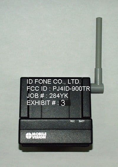 Wireless Voice Recorder - Base - FCC ID PJ4ID-900TR - ID Fone Co., Ltd
