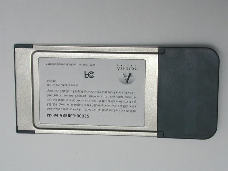 802.11a/b/g WIRELESS LAN CARDBUS CARD - FCC ID PPD-AR5BCB-00022 - Qualcomm Atheros, Inc.
