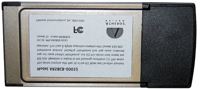 802.11 a/b/g Cardbus - FCC ID PPD-AR5BCB-00032 - Qualcomm Atheros, Inc.