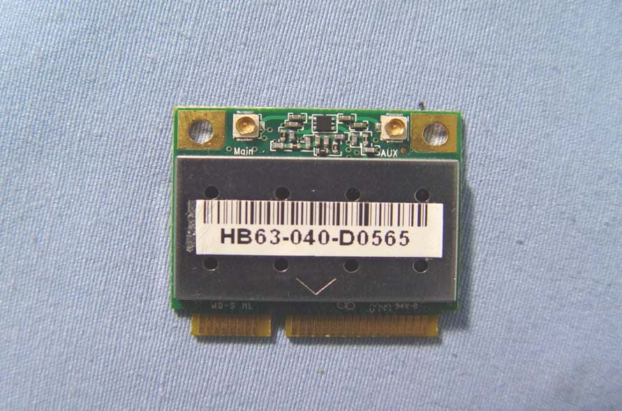 MiniPCIexpress 802.11 b/g transceiver - FCC ID PPD-AR5BHB63 - Qualcomm Atheros, Inc.