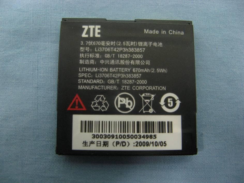 GSM Dual_band digital mobile phone - FCC ID Q78-ZTEGS309 - ZTE Corporation