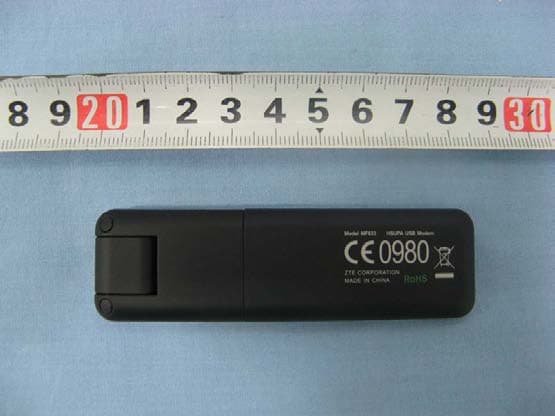 HSUPA USB Modem - FCC ID Q78-ZTEMF633T - ZTE Corporation