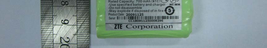 GSM Wireless Phone - FCC ID Q78-ZTEWP650 - ZTE Corporation