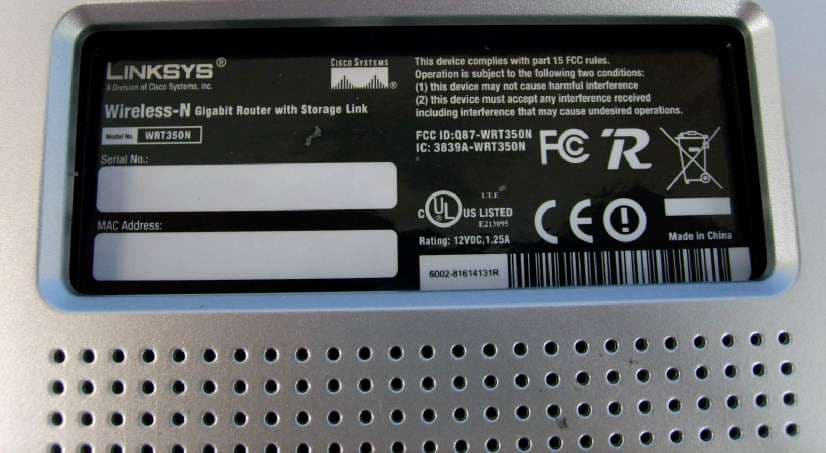 Wireless-N Gigabit Router with Storage Link - FCC ID Q87-WRT350N - LINKSYS LLC