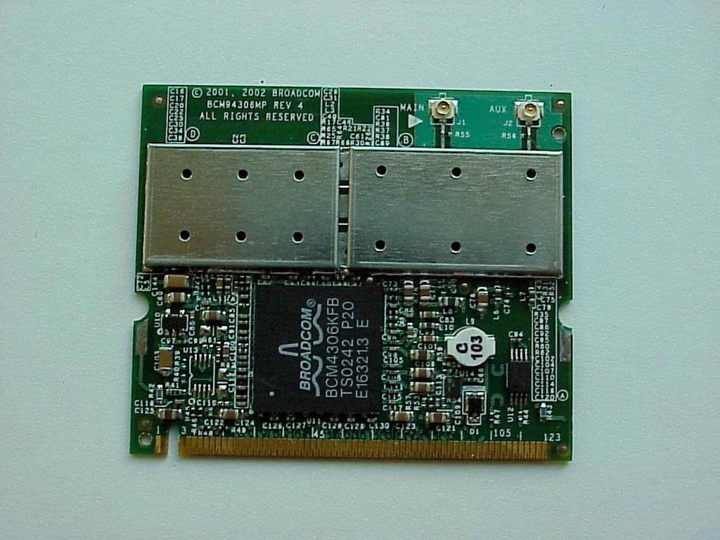 WLAN Mini-PCI Card - FCC ID QDS-BRCM1005 - Broadcom Corporation