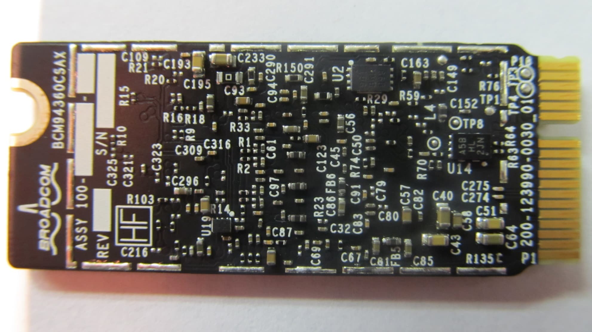 802.11a/g/n/ac WLAN + BT PCI-E Custom Combo Card - FCC ID QDS-BRCM1069 - Broadcom Corporation