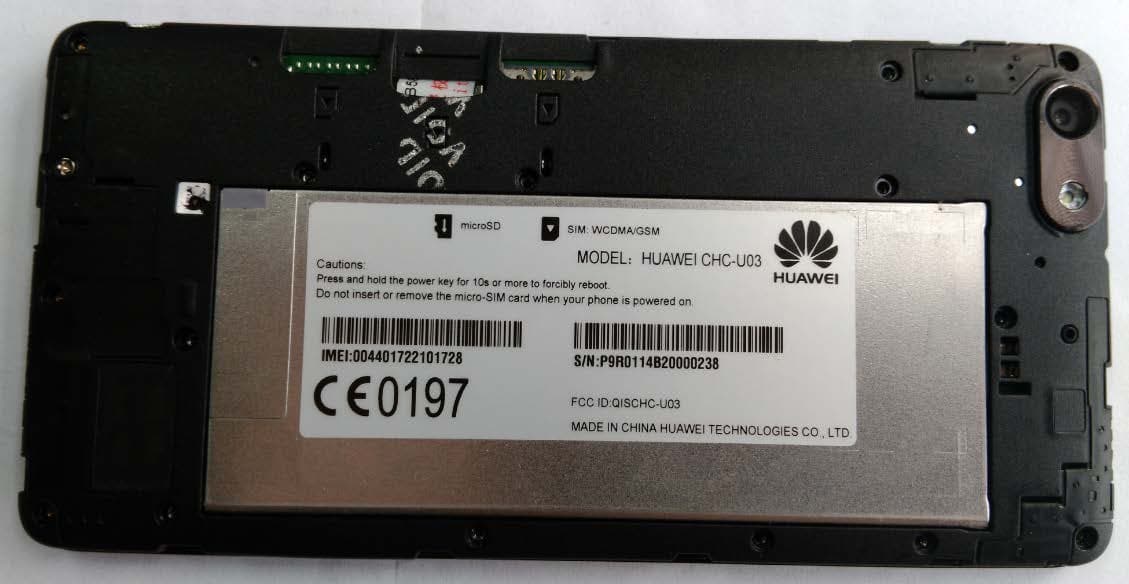 Smart Phone - FCC ID QISCHC-U03 - Huawei Technologies Co.,Ltd