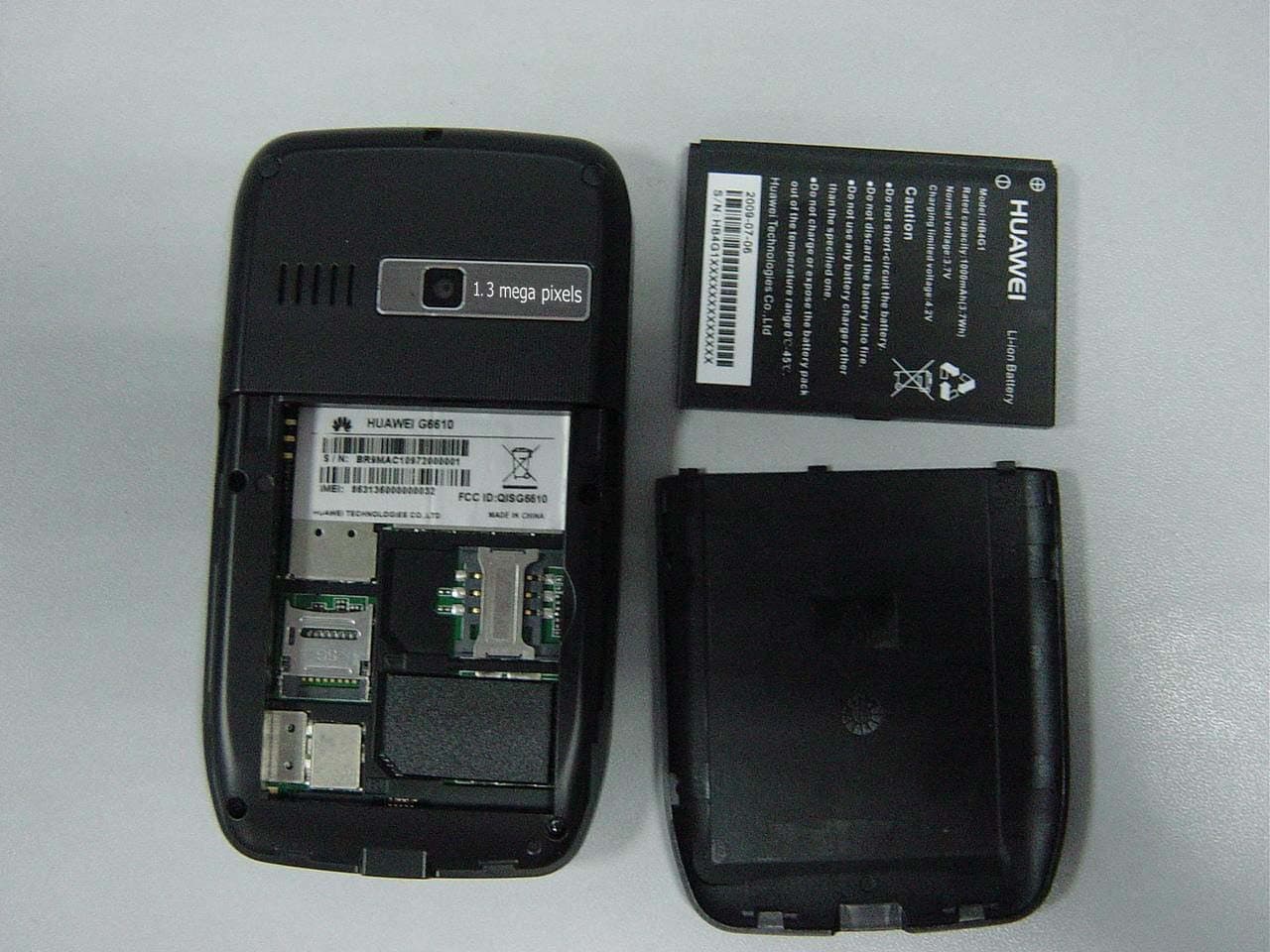 Mobile Phone - FCC ID QISG6610 - Huawei Technologies Co.,Ltd