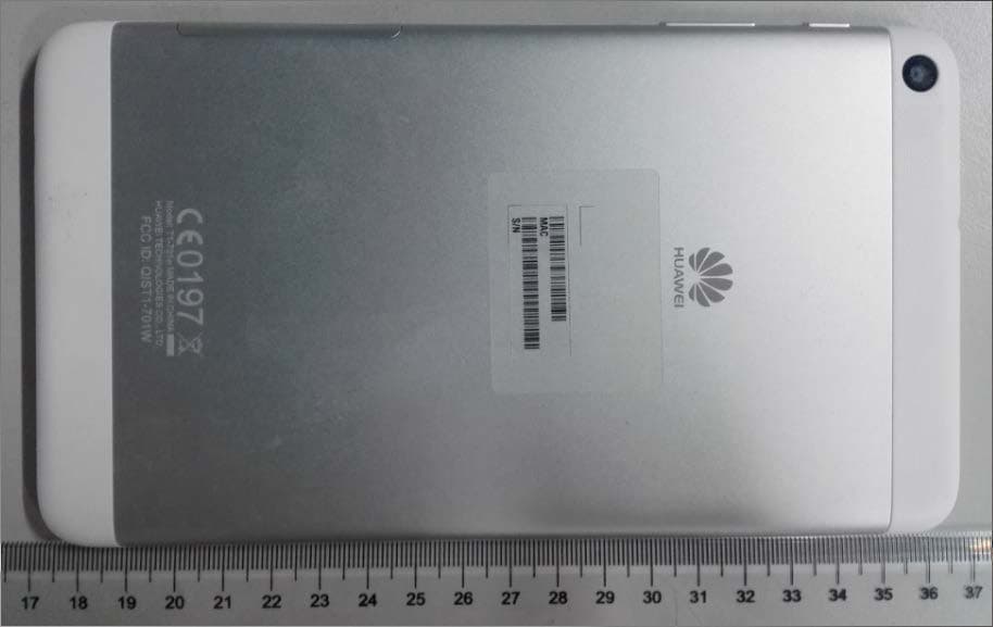 HUAWEI MediaPad T1 7.0 - FCC ID QIST1-701W - Huawei Technologies Co.,Ltd