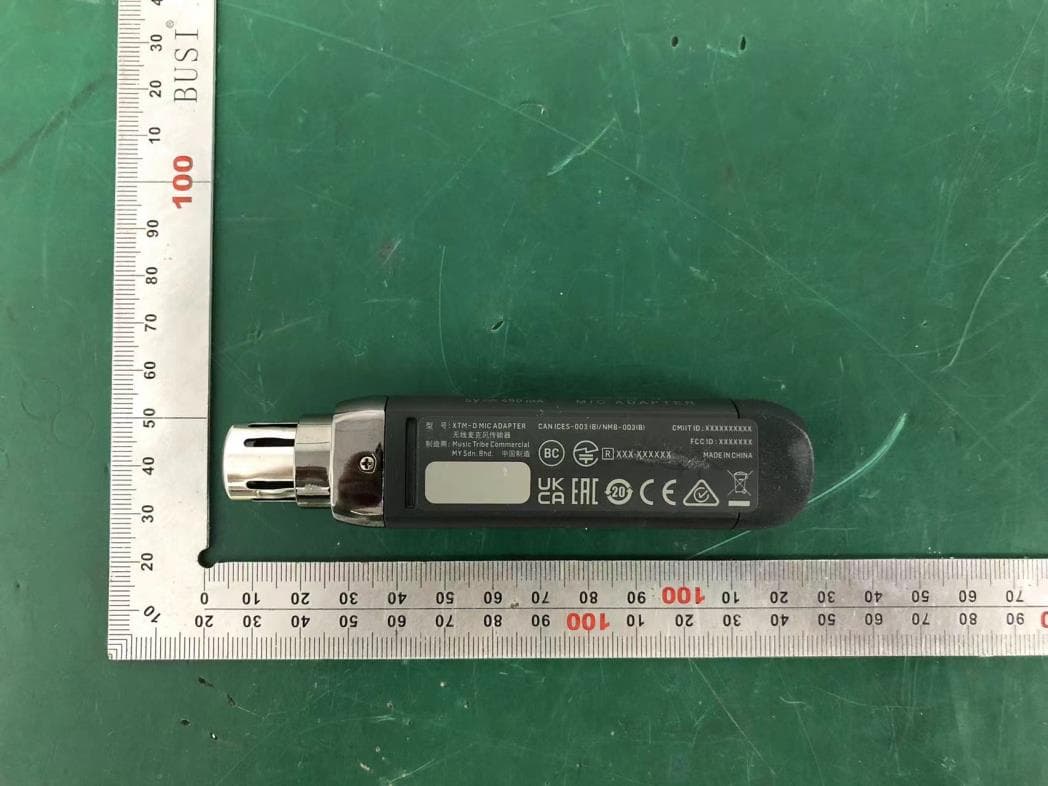 Wireless Audio Transmitter - FCC ID QWHXTM-DMIC-T - Music Tribe Commercial MY Sdn. Bhd.