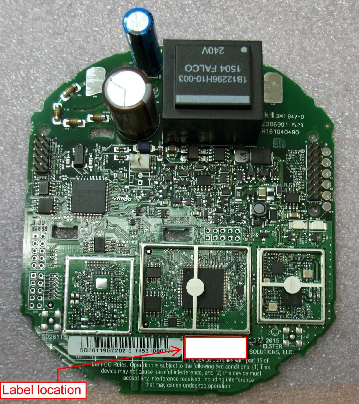 REXUAI-NZ Printed Circuit Board Assembly - FCC ID QZC-REXUAINZ - Elster Solutions, LLC