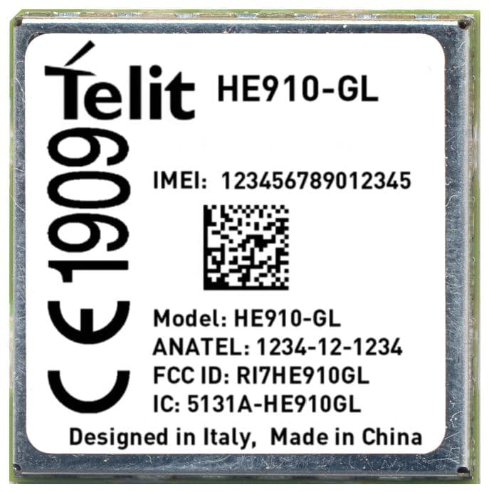 2G/3.5G Module - FCC ID RI7HE910GL - Telit Communications S.p.A.