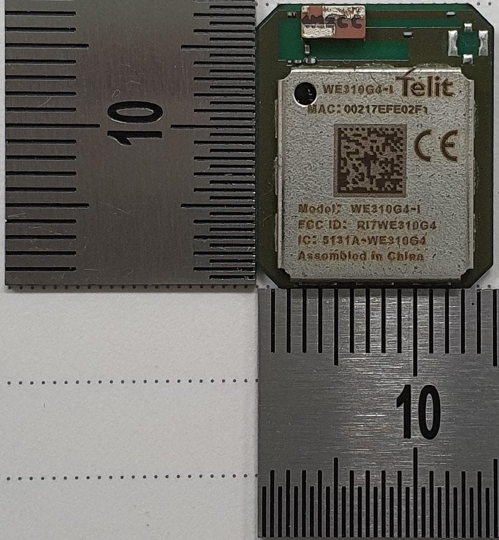 802.11 a/b/g/n WiFi Module+BT combo module - FCC ID RI7WE310G4 - Telit Communications S.p.A.