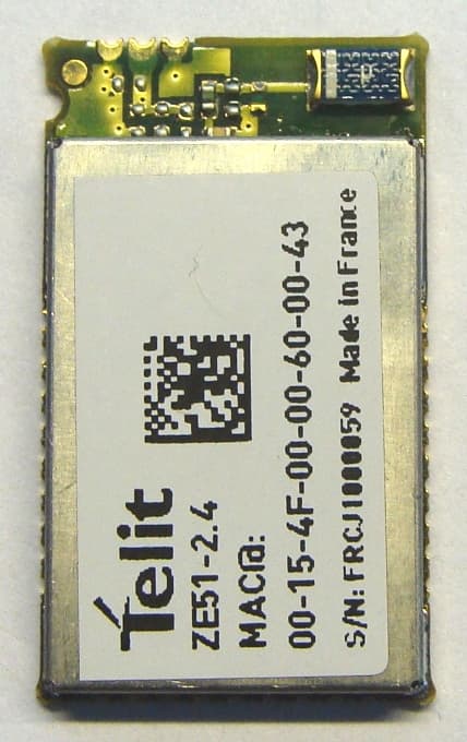 WIRELESS MODULE 2.4GHZ ZE51 - FCC ID RI7ZE51 - Telit Communications S.p.A.