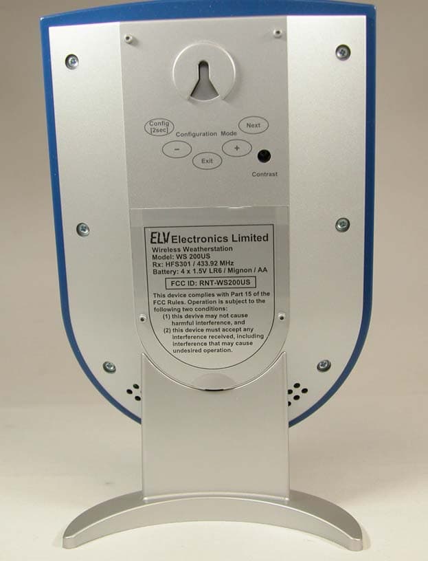 Wireless Weather Station - FCC ID RNT-WS200US - eQ-3 Limited