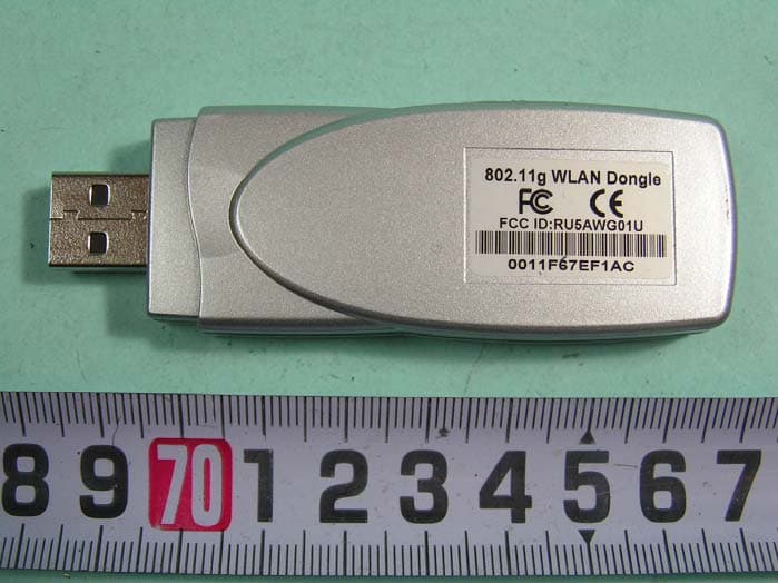 802.11g 54Mbps WLAN 2 USB Dongle - FCC ID RU5AWG02U - Asia Pacific Microsystems, Inc.