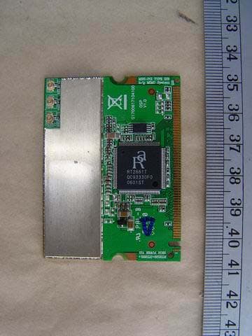 WIRELESS MINI PCI - FCC ID RXZ-WM71RL1 - Pro-Nets Technology Corporation