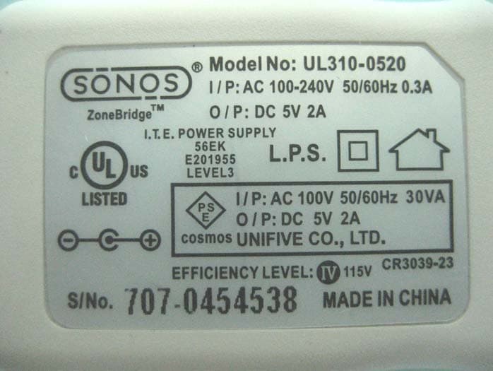 Sonos Digital Music System - FCC ID SBVBR000 - Sonos, Inc.