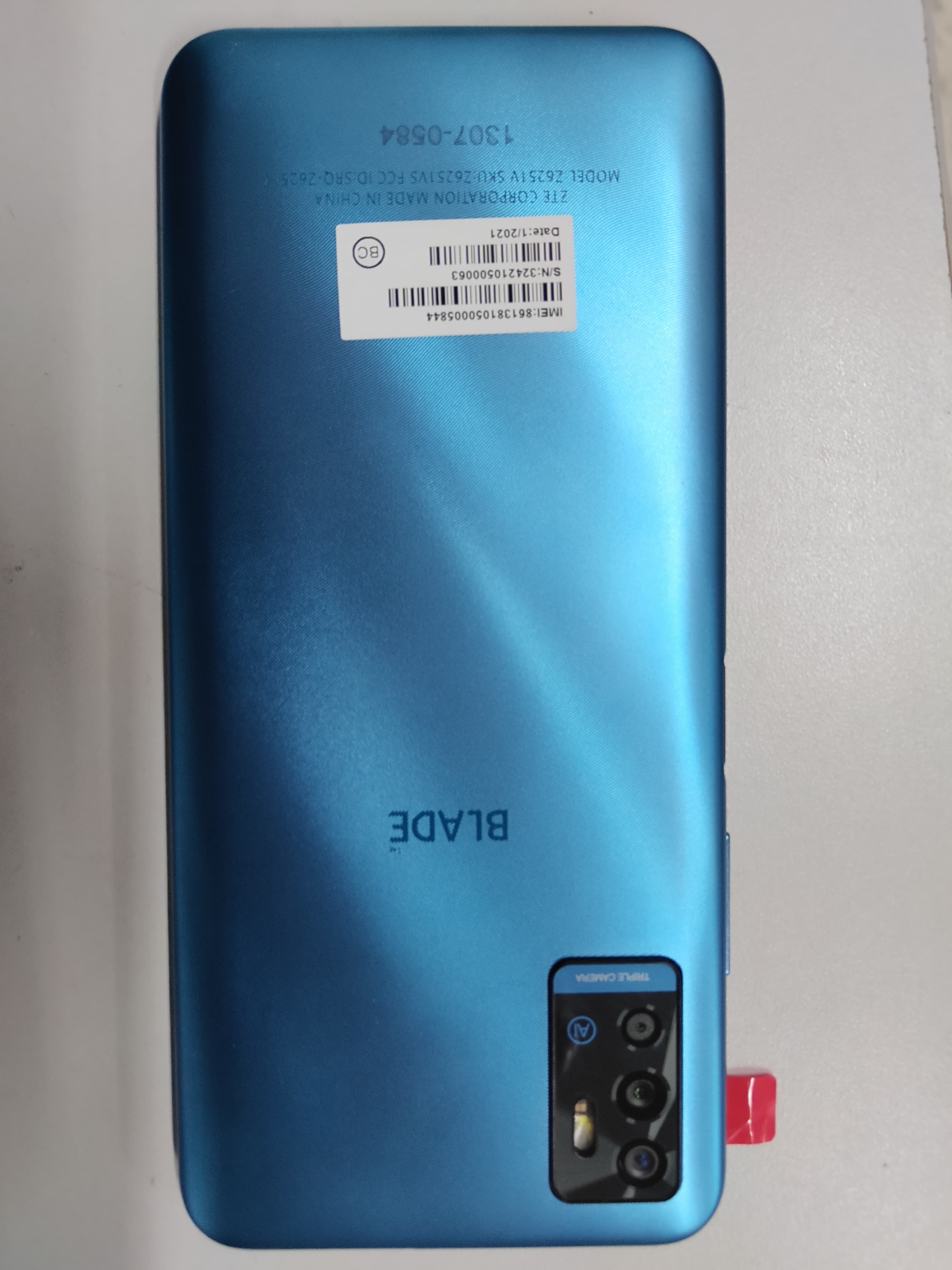LTE Digital Mobile Phone with WiFi and Bluetooth - FCC ID SRQ-Z6251V - ZTE Corporation
