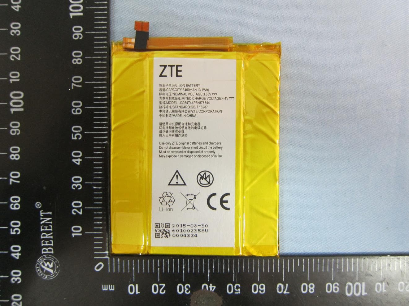 WCDMA/LTE Multi-Mode Digital Mobile Phone - FCC ID SRQ-Z962BL - ZTE Corporation