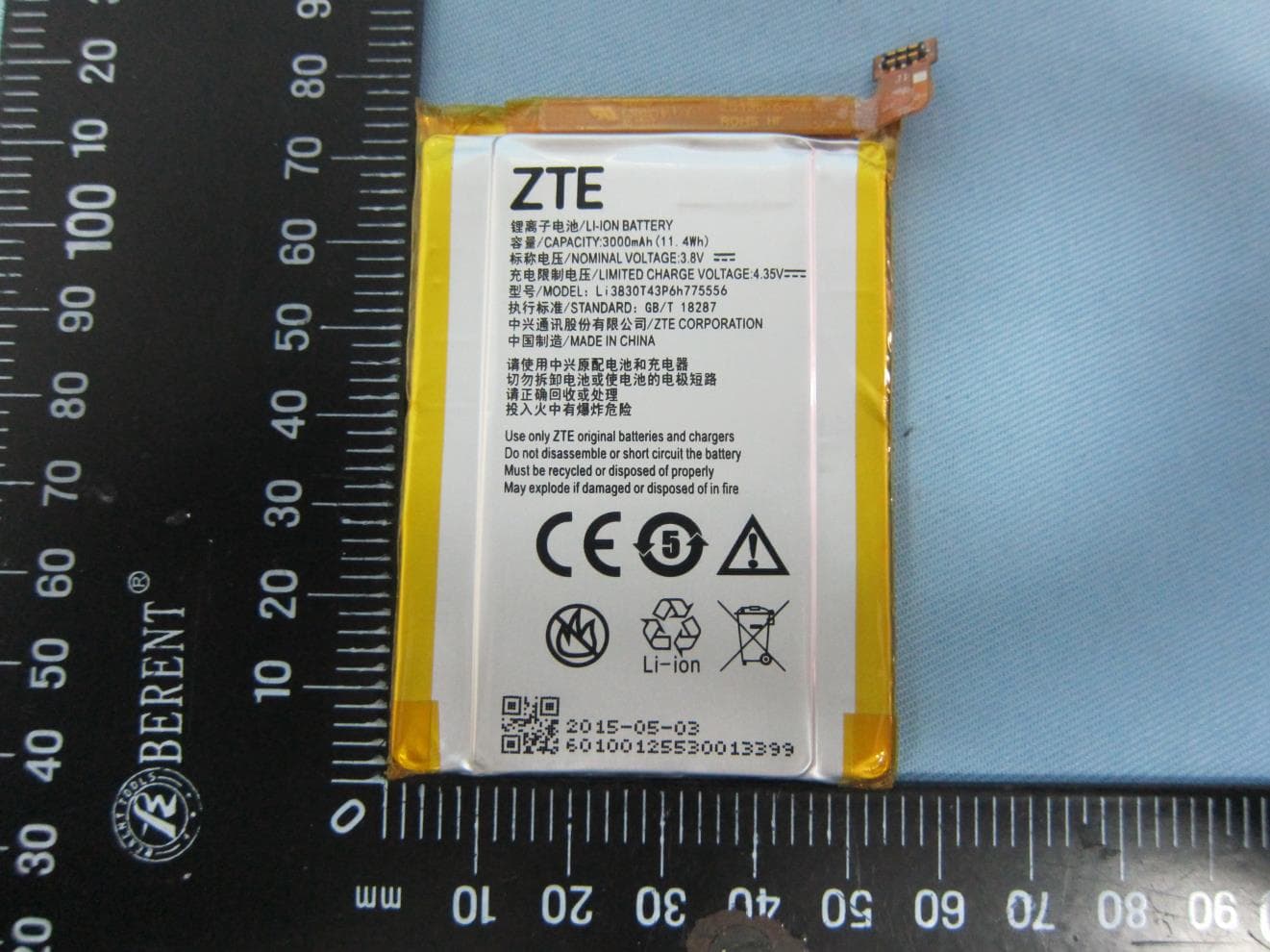 WCDMA/ LTE Multi-Mode Digital Mobile Phone - FCC ID SRQ-ZTEA1 - ZTE Corporation