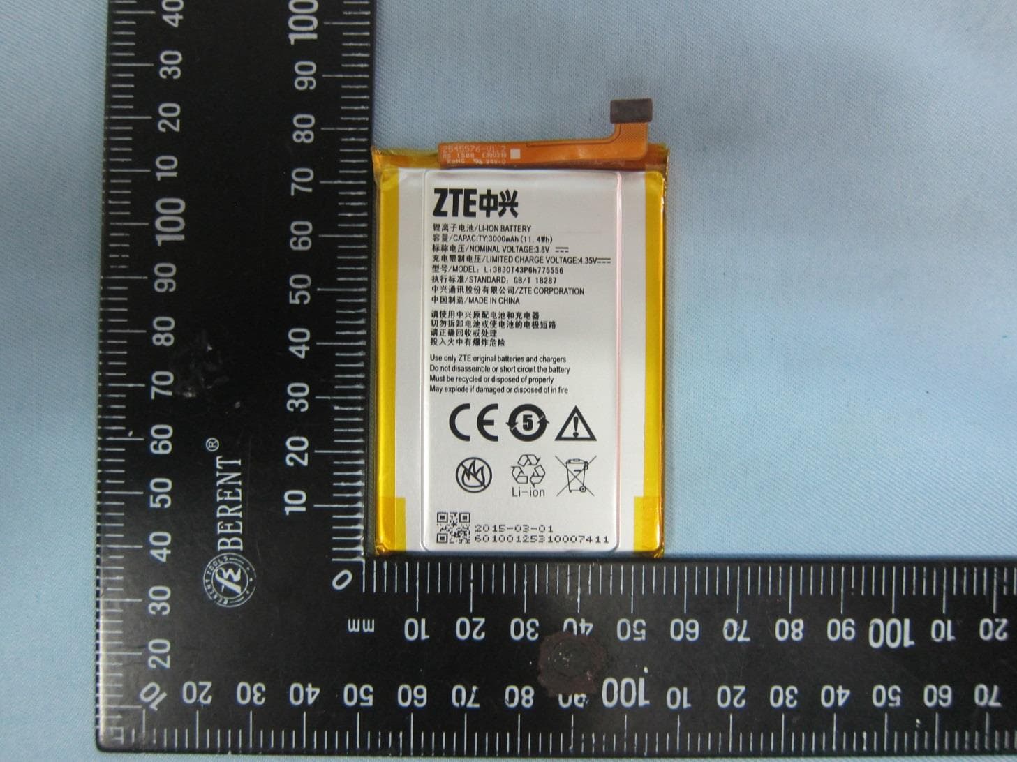 WCDMA/LTE Multi-Mode Digital Mobile Phone - FCC ID SRQ-ZTEA1P - ZTE Corporation