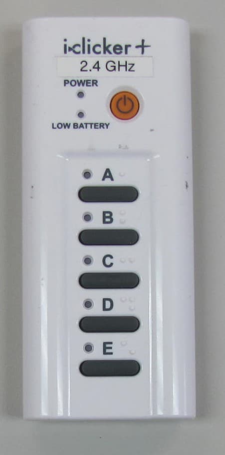 2.4 GHz i clicker Remote - FCC ID T24-ICL24 - Holtzbrinck Publishers