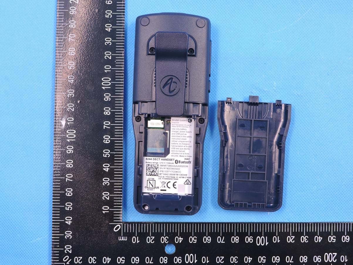 Cordless DECT Handset with DECT & Bluetooth function - FCC ID T7HCT8244 - RTX Hong Kong Ltd.