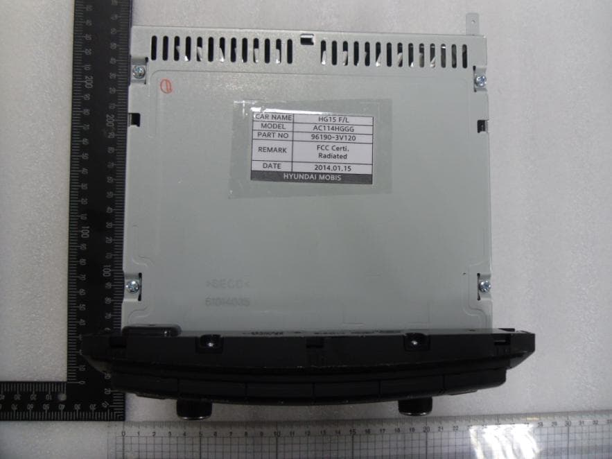 DIGITAL CAR AUDIO SYSTEM - FCC ID TQ8-AC114HGGG - HYUNDAI MOBIS CO., LTD.