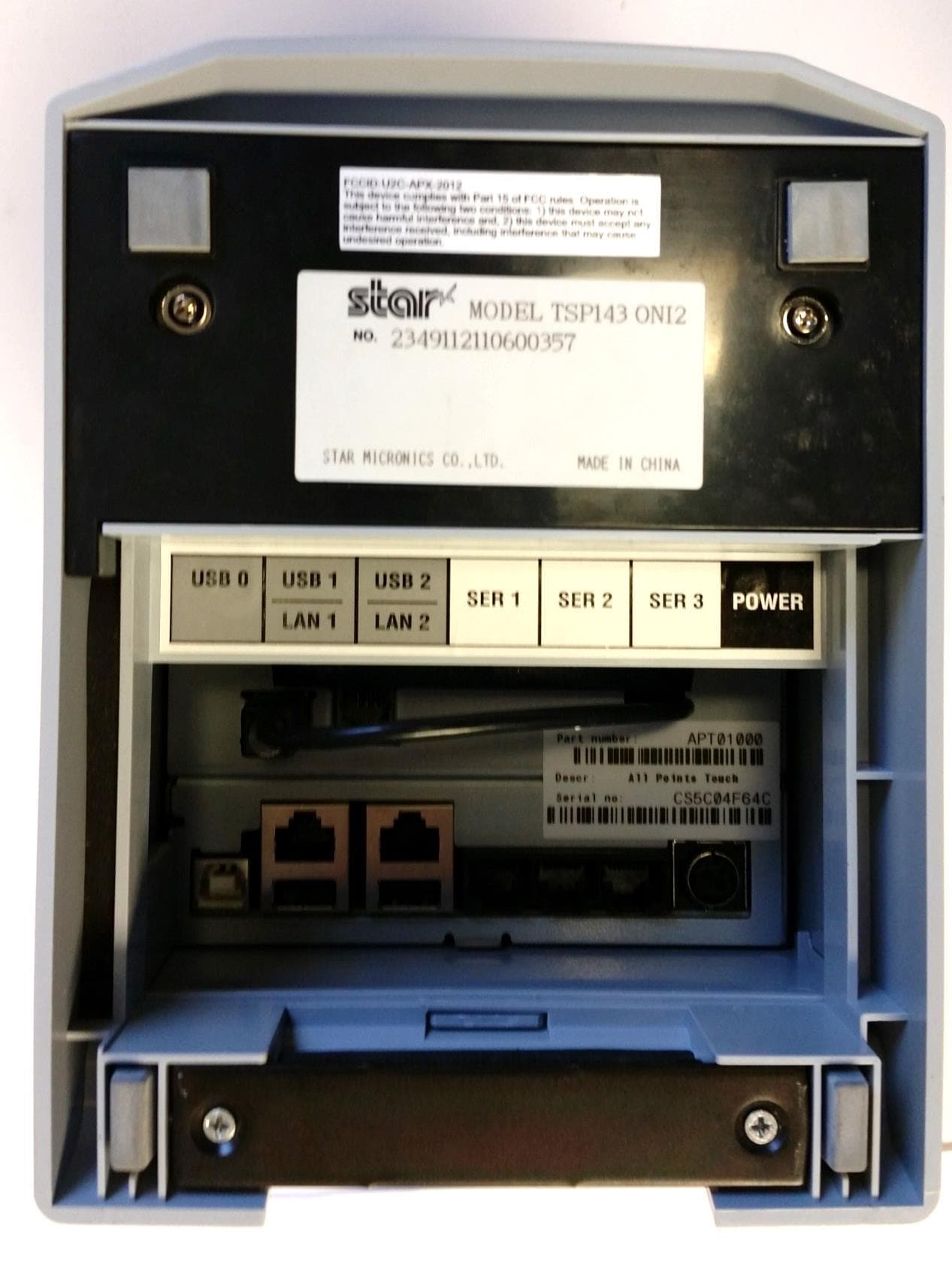 AllPoints Touch Printer (APT) - FCC ID U2C-APT-2014 - Outsite Networks, Inc.