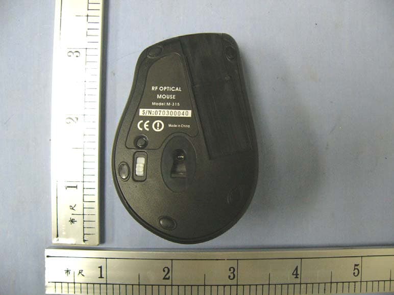 RF 2.4G Optical Mouse - FCC ID UC3M3152G400 - Intech Electronics Corp.