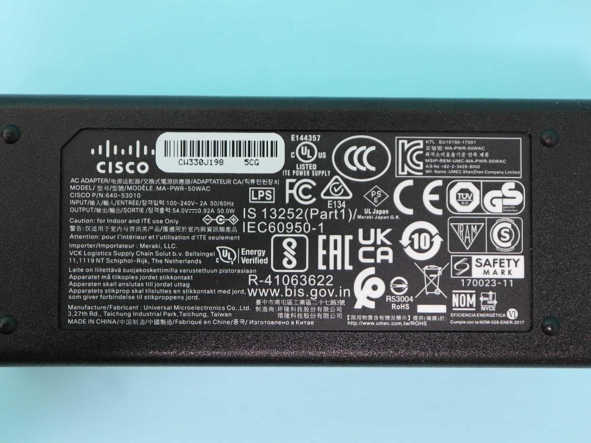 N/A - FCC ID UDX-600173010 - Cisco Systems, Inc.
