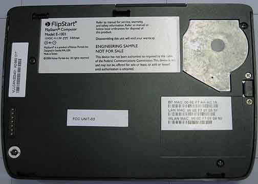 FlipStart E-1000 Series - FCC ID UIQE1000 - Vulcan Portals Inc.