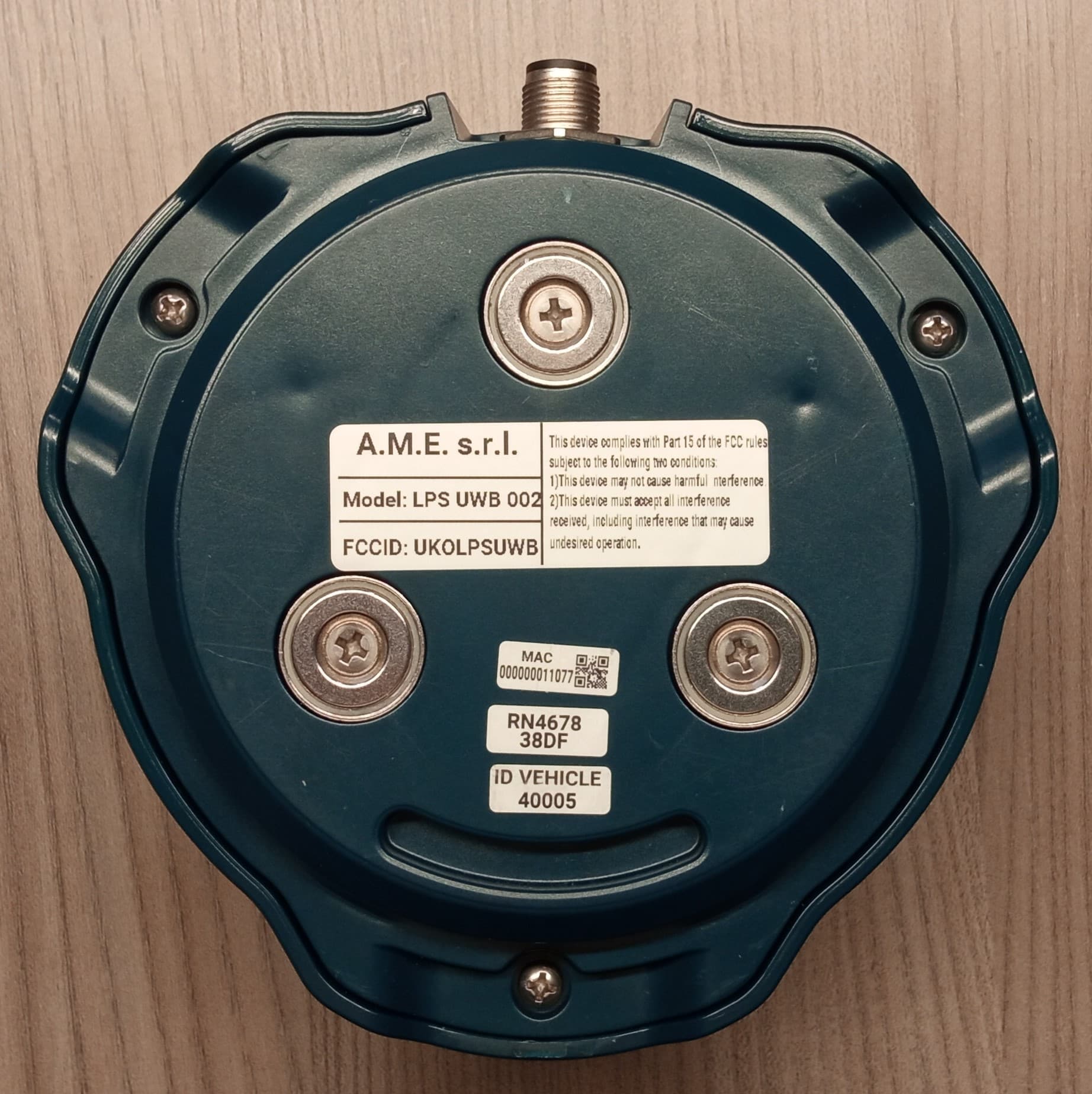 Sensor for detection ad localization - FCC ID UKOLPSUWB - Advanced Microwave Engineering s.r.l.