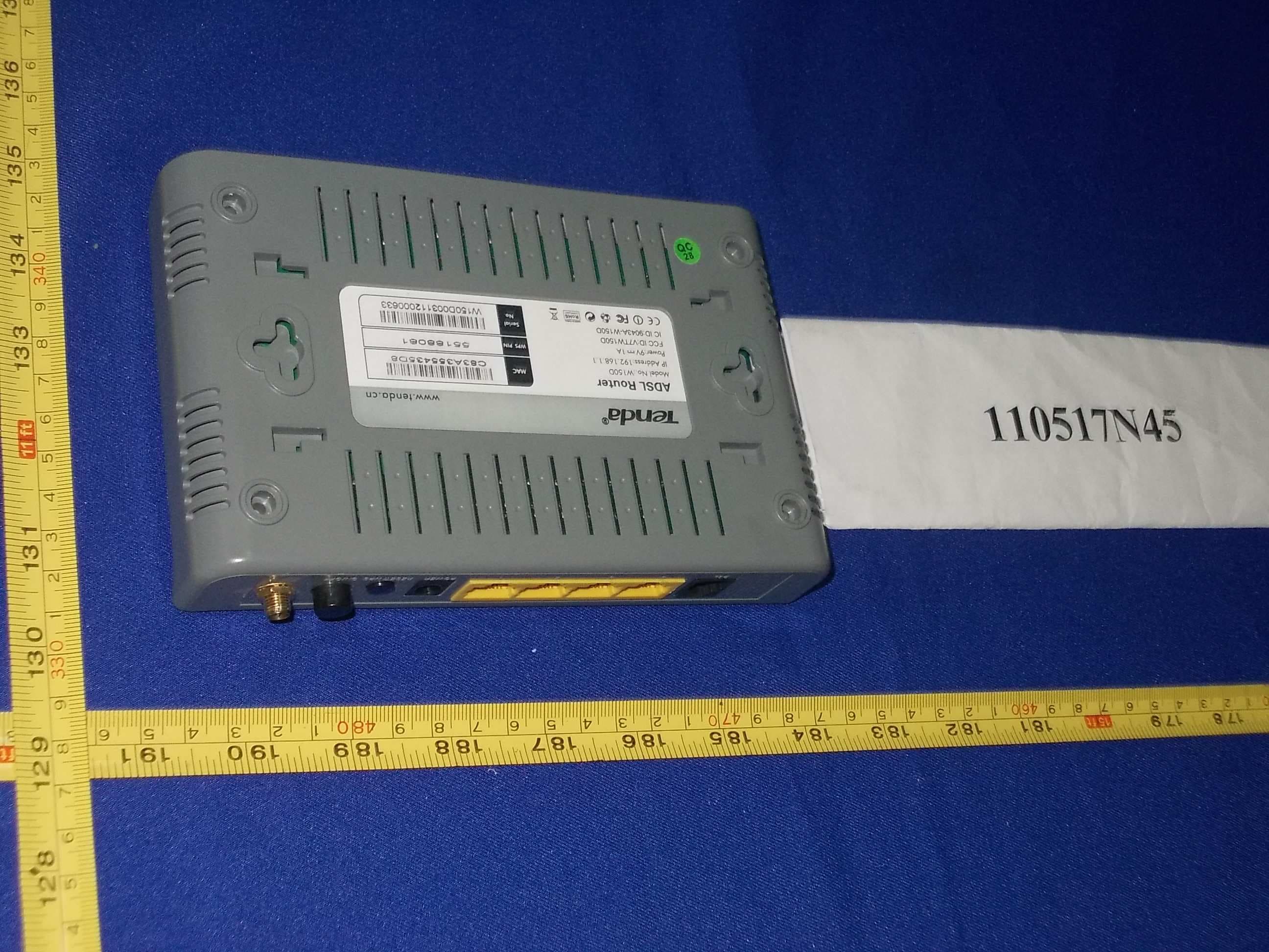 ADSL Router - FCC ID V7TW150D - SHENZHEN TENDA TECHNOLOGY CO., LTD.